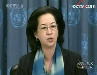 Michelle Montas, UN Sec'y General's spokeswoman. (CCTV.com)