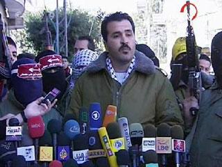 Abu Al-Walid, Spokesman of Al-Aqsa Martyrs' Brigades.(CCTV.com)
