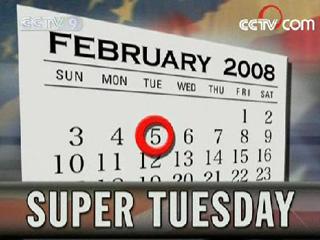 February 5th is Super Tuesday, and millions of voters in 24 states in the US will go to the polls with thousands of delegates up for grabs in primaries and caucuses.(CCTV.com)