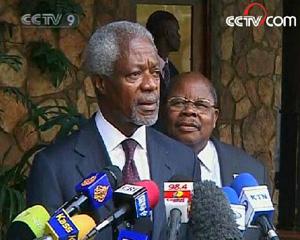 Former UN Secretary-General Kofi Annan says talks to end Kenya's deadly post-election crisis have been suspended.