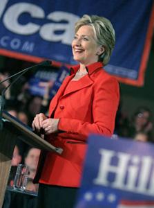 Democratic presidential candidate Senator Hillary Clinton (D-NY) speaks to supporters at her Ohio primary election night rally in Columbus, Ohio Mar. 4, 2008. (Xinhua/Reuters Photo)