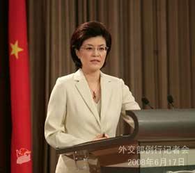 Chinese Foreign Ministry spokeswoman Jiang Yu