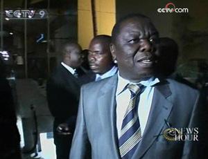 Tsvangirai threatened to pull out of the coalition at the weekend after Mugabe allocated key ministries to his ZANU-PF party.(CCTV.com)