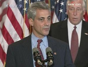 Barack Obama has chosen congressman Rahm Emanuel to be his White House chief of staff.(CCTV.com)