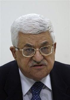 Palestinian President Mahmoud Abbas attends a PLO Executive Committee meeting in the West Bank city of Ramallah Sunday, Jan. 4, 2009.(AP Photo/Fadi Arouri, Pool)