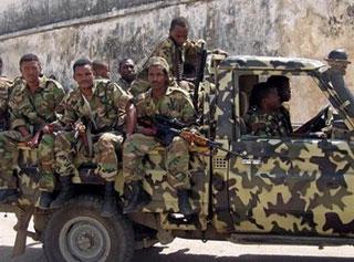 File picture shows Ethiopian troops in Mogadishu.  (AFP/File)