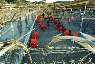 Detainees at Camp X-Ray in Guantanamo Bay, Cuba.(AFP/DoD/File/Shane T. Mccoy)