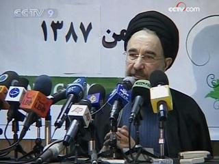 Khatami announced his candidacy on Sunday during a meeting with supporters in Tehran.(CCTV.com)