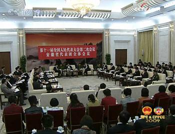 Party leaders joined discussions with NPC deputies from around the country on Thursday.