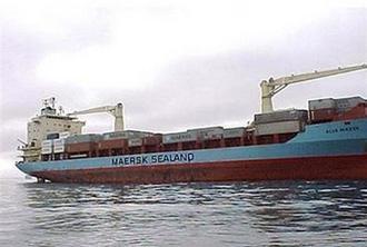 Undated handout picture of the Maersk Alabama container ship which was hijacked by Somali pirates.(AFP/HO)