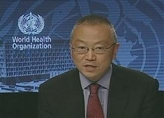 In this image made from television, World Health Organization Assistant Director-General Keiji Fukuda speaks about swine flu in Geneva, Switzerland, Monday, April 28, 2009.(AP Photo/APTN)