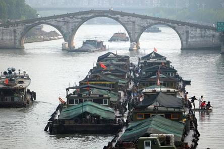 The Grand Canal of China is the world's oldest and longest canal, far surpassing the next two grand canals of the world: Suez and Panama Canal.