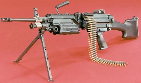56毫米米尼米(minimi)轻机枪,美军采购后定名为m249
