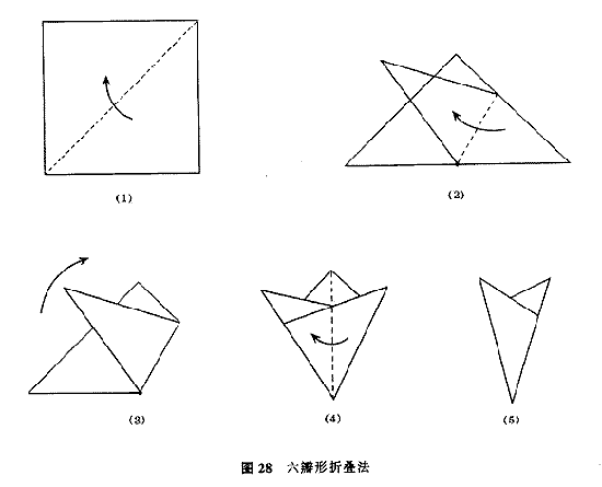 六角折剪的折叠方法图片